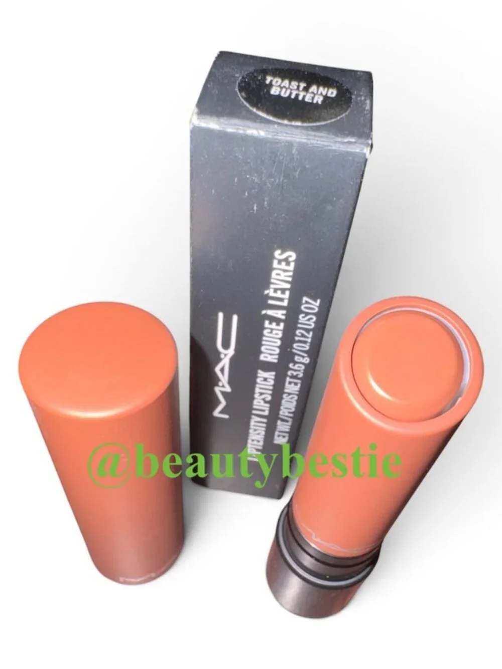 NIB MAC Liptensity Lipstick Toast and Butter Full Size Discontinued